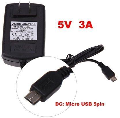 Vakind US AC To DC 5V 3A Micro USB Power Supply Adapter For Windows Android Tablet