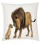 Texveen An-P-0040 Animals Digital Printed Pillow Cover - Multicolor - 40x40 cm
