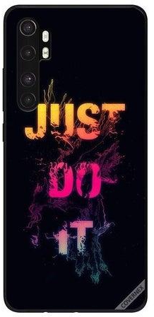 غطاء حماية واقٍ بطبعة عبارة "Just Do It" لهاتف شاومي مي نوت 10 لايت متعدد الألوان