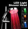 Rainfall Round Bathroom Shower Head RGB LED Flash Light