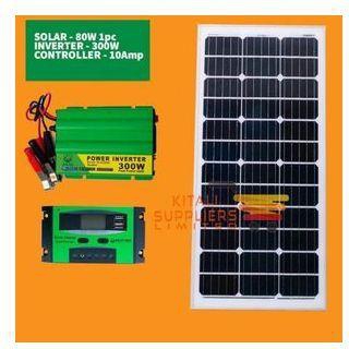 Solarmax 60 Watts Solar Panel All Weather + Free 300 Watts Solar Inverter + Free Solar Controller