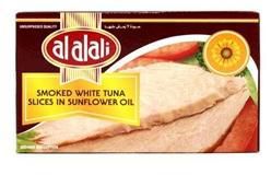 Al Alali Smoked White Tuna Slices in Sunflower Oil - 100 g