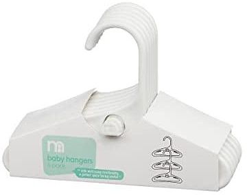 MOTHERCARE White Baby Hangers - 6 Pack White
