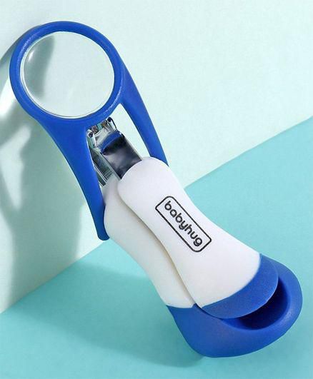 Babyhug Nail Clipper with Magnifier - Blue