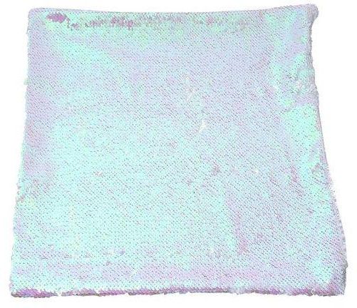 Generic 40 X 40cm DIY Two Tone Glitter Sequins Throw Pillow Decorative Cushion Cover - Colormix