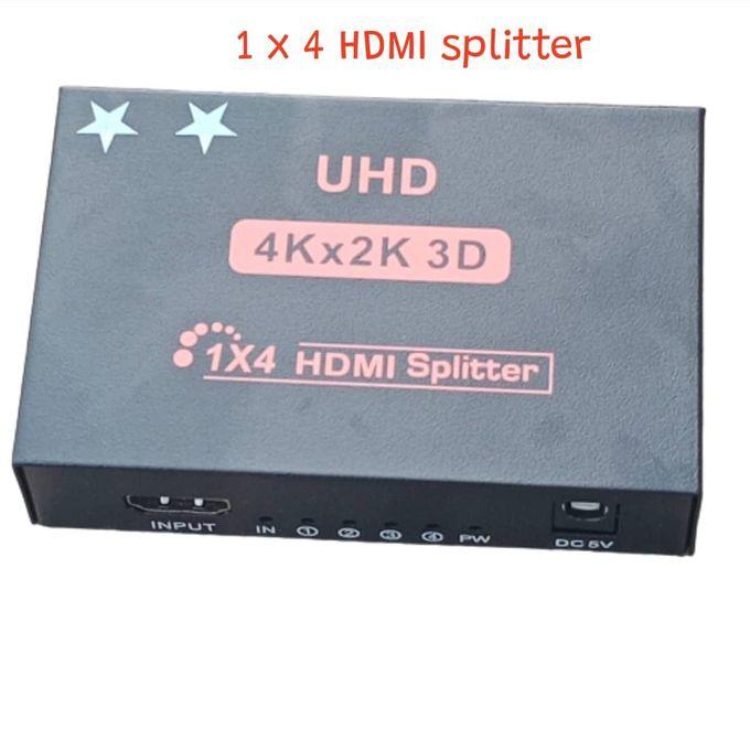 4 Ports 1080P 3D HDMI Splitter 1 In 4 Out