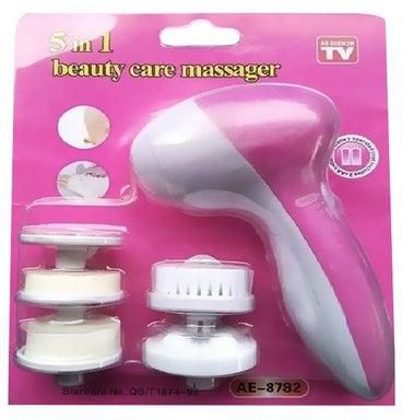 5-In-1 Beauty Care Massager Pink/White
