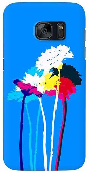 Stylizedd  Samsung Galaxy S7 Edge Premium Slim Snap case cover Matte Finish - Bleeding Flowers (Blue)