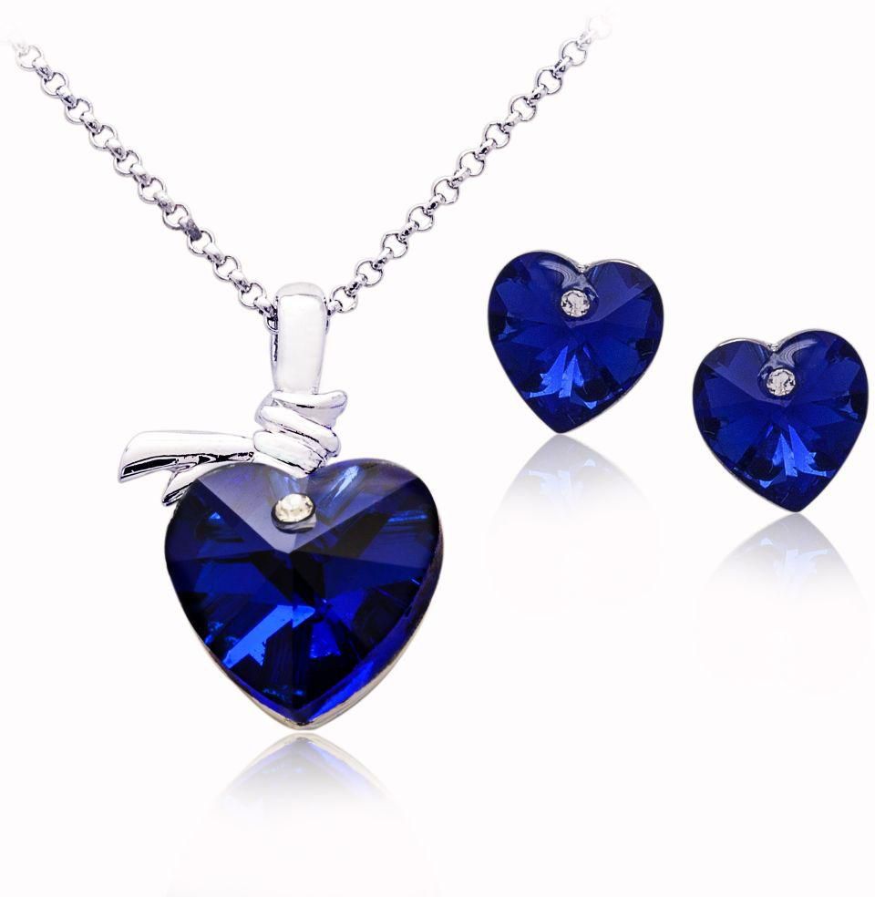 Mysmar Crystal Heart Jewelry Set [MM274]