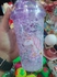 Unicorn Glitter Acrilic Cup With Straw