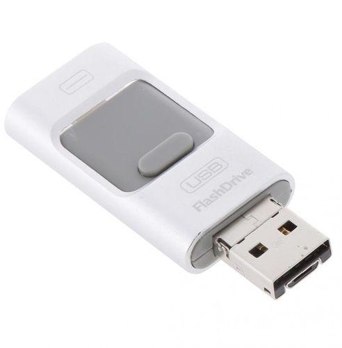 Magideal 8G USB 3 in 1 Flash Drive U Disk Pen for iPhone 5 6/ Mac/ Android/ PC Silver