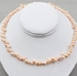 Mysmar Rice Shape Pink Pearl Necklace [X2777]