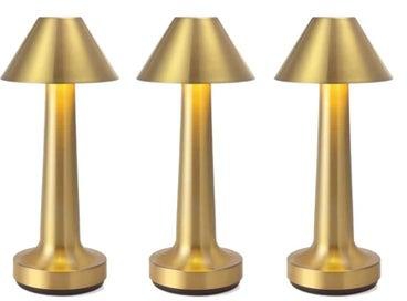 3Pcs LED Table Lamp Gold