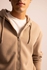 Defacto Man Boxy Fit Hooded Long Sleeve Knitted Cardigan