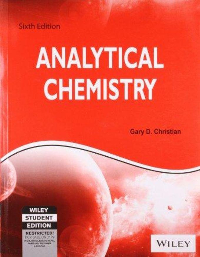 John Wiley & Sons Analytical Chemistry-India ,Ed. :6