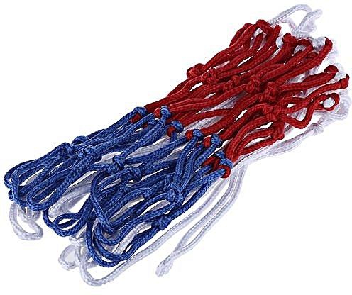 Generic 12 Point Mount Standard Size Basketball Replacement Net - Red And White And Blue