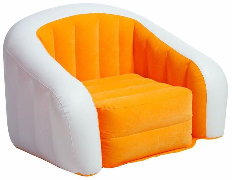Intex 68571 Inflatable Cafe Club Chair - Orange And White