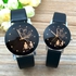 2PCS/SET Fashion Lovers Watches Men Women Casual Leather Strap Quartz Watch Couple Watch Clocks