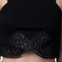 Milla by Trendyol MLWSS16BJ2555 Casual Crop Top for Women - M, Black