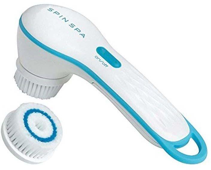 Spin Spa Facial Brush, cleanses better than your hand alone