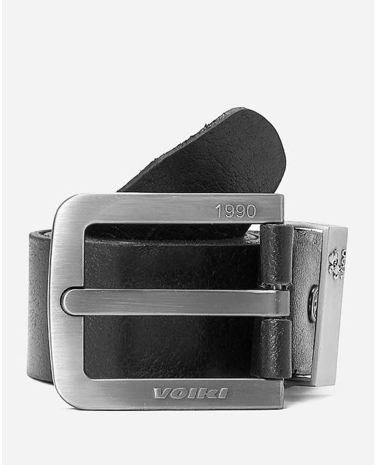 Voiki Team " Voiki 1990" Natural leather belt - Black