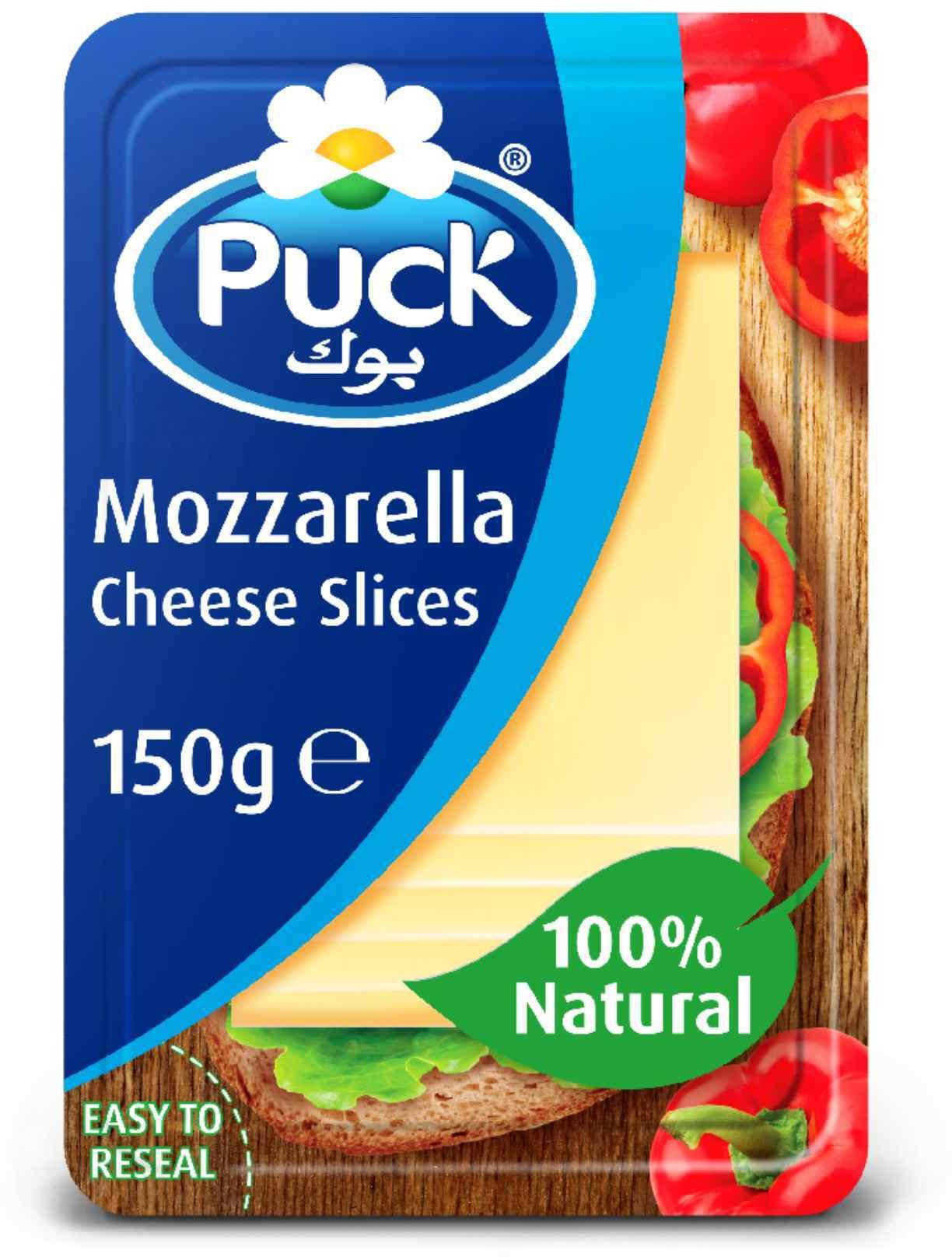 Puck Mozzarella Natural Cheese Slices 150g