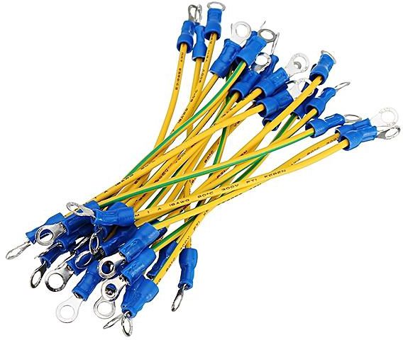 Excellway® 20pcs RV1.25-4S Connector Terminals Wire Double Head