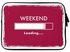 Weekend Loading Printed Sleeve For Apple MacBook 15-Inch Red/White
