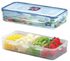 Lock & Lock Rectangular Long Food Container With Divider 1.6l