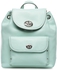 Coach 37581-SVELQ Pebble Mini Turnlock  Fashion Backpack for Women - Leather, Seaglass