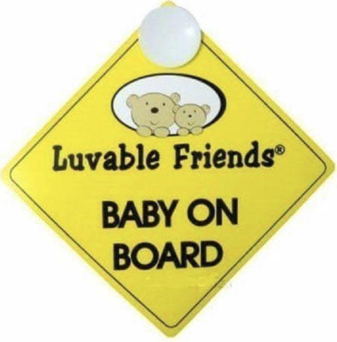 Luvable Freinds Baby On Board Sign