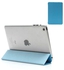 Ozone Blue Tri-Fold Leather Smart Cover with Back Hard Plastic Case for iPad Mini
