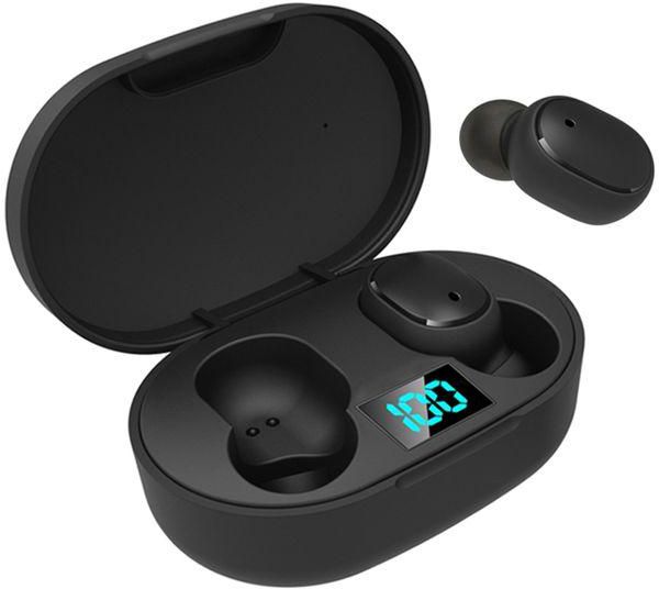 E6s Bluetooth Headset Smart Digital Display Wireless Mini HIFI Headphones Stereo In-Ear Waterproof Sports Earphone A6S A6R