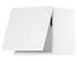 METOD Wall cabinet horizontal w push-open, white/Voxtorp dark grey, 40x40 cm - IKEA