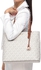 مايكل كورس حقيبة جلد للنساء - ابيض - حقائب كبيرة توتس