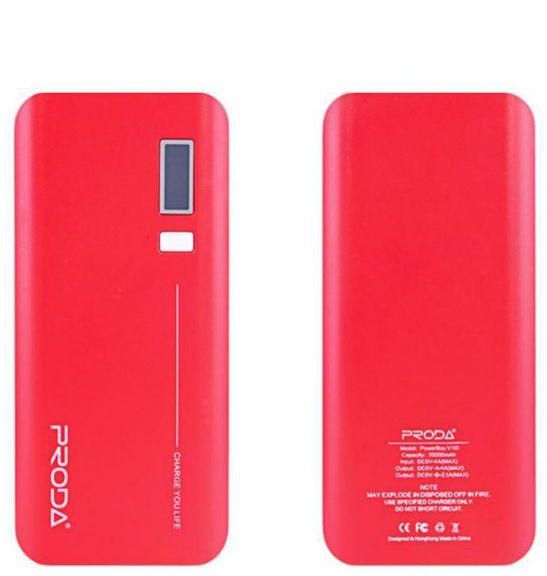 Remax Proda - 20000mAh Solar Power Bank - Red