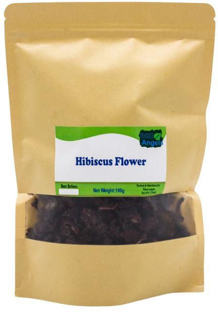 THREE ANGELS Organic Hibiscus Tea Petals-100gm
