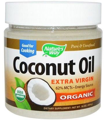 Pure Cold-Pressed Organic Extra Virgin Coconut Oil Clear 16ounce