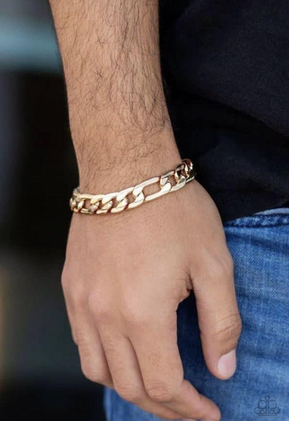 Steel Cuban Bracelet (gold)