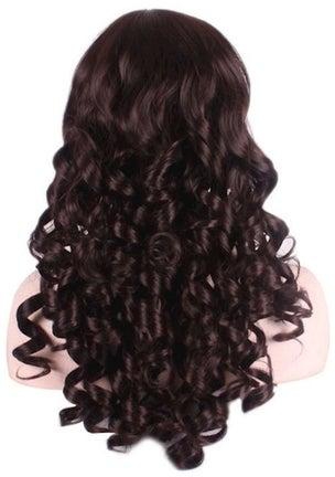 Small Wave Long Curly Hair Wig Brown