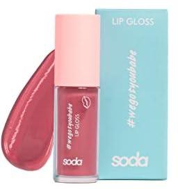 Soda Glitter Lip Tint Gloss. Sheer, Shimmer & Shine. Long lasting, Non sticky. #wegotyoubabe, 006 Nudie Cutie