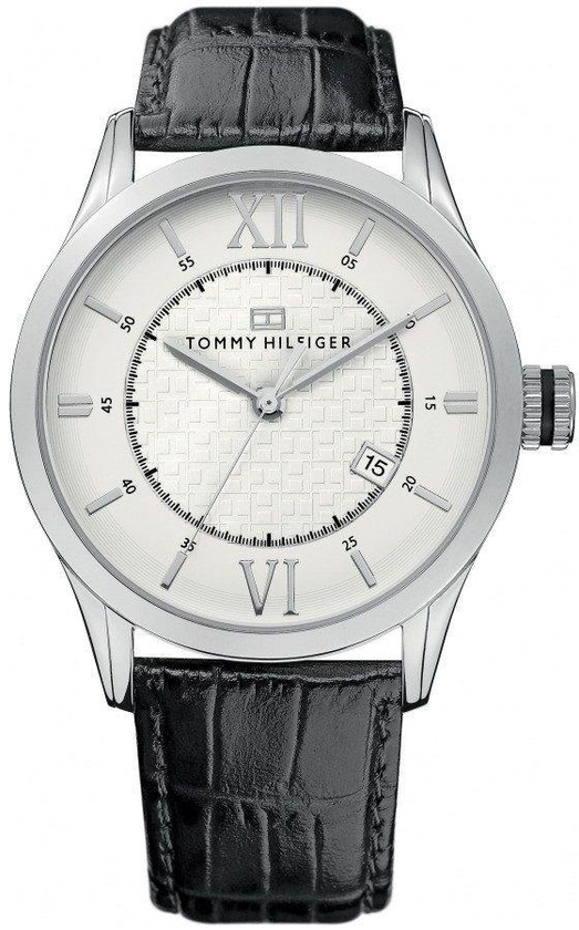 Tommy Hilfiger Huntingdon Men's White Dial Leather Band Watch - 1710207