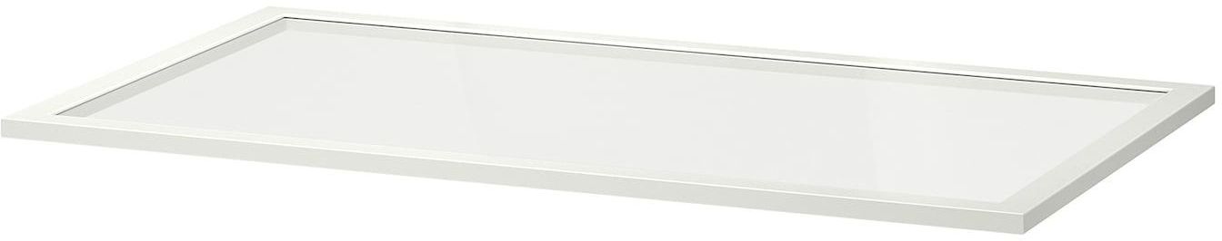KOMPLEMENT Glass shelf - white 100x58 cm