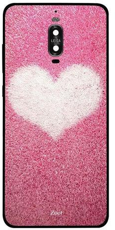 Skin Case Cover -for Huawei Mate 9 Pro Pink With White Heart Pink With White Heart