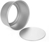مجموعة قوالب كيك دائرية من خليط ألومنيوم مكونة من 5 قطع مع قاعدة قابلة للإزالة