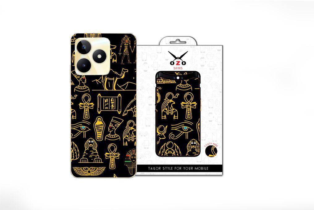OZO Skins 2 Mobile Phone Cases Skins Egyption Pharaoh Pattern (SE205EPP) For Realme C53 1 Piece