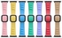 Modern Style Silicone Replacement Strap Watchband For Apple Watch Series 7/6/5/4/3/2/1/SE 45/44/42mm Light Pink