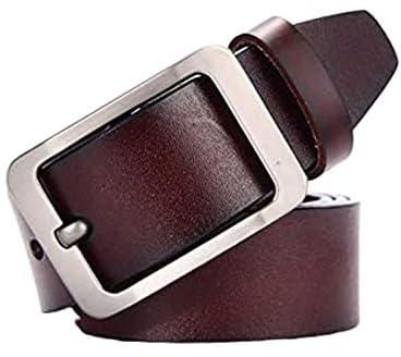 Casual Black Leather Belt For Men BROWN Size 120 CM Model 1