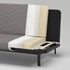 NYHAMN كنبة-سرير 3 مقاعد, مع مرتبة أسفنجية/Naggen بيج - IKEA