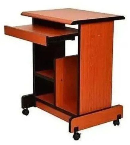 Teamster Mobile Wooden Computer Table - (Delivery Within LAGOS Only)